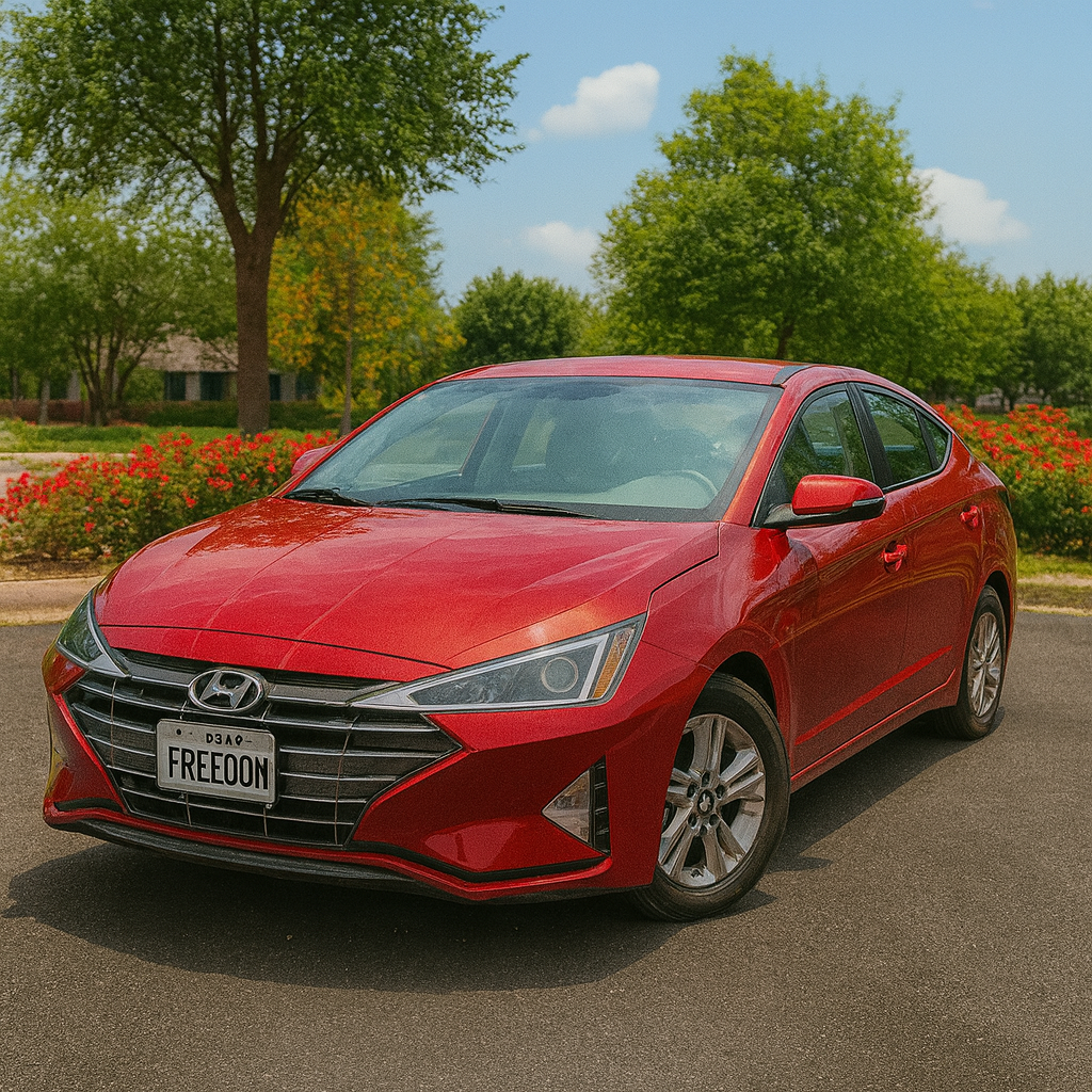 Elantra Red Compact Square